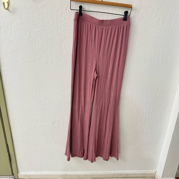 Free People Romy Flare Pant Ribbed Pink 30” Waist - Picture 5 of 8